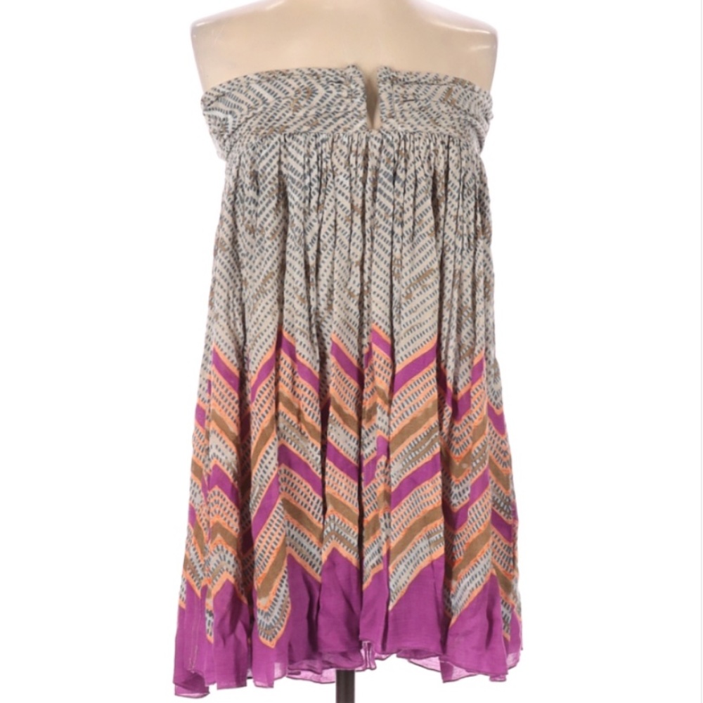 (NEW) FREE PEOPLE BOHO STRAPLESS DRESS
